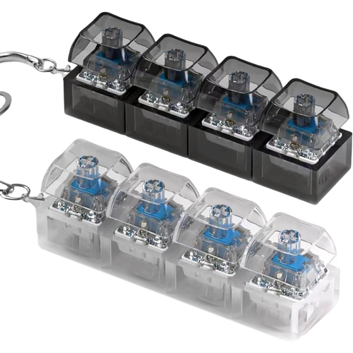 Llavero Keycap Antiestrés – Juguete de Descompresión con Teclas Mecánicas