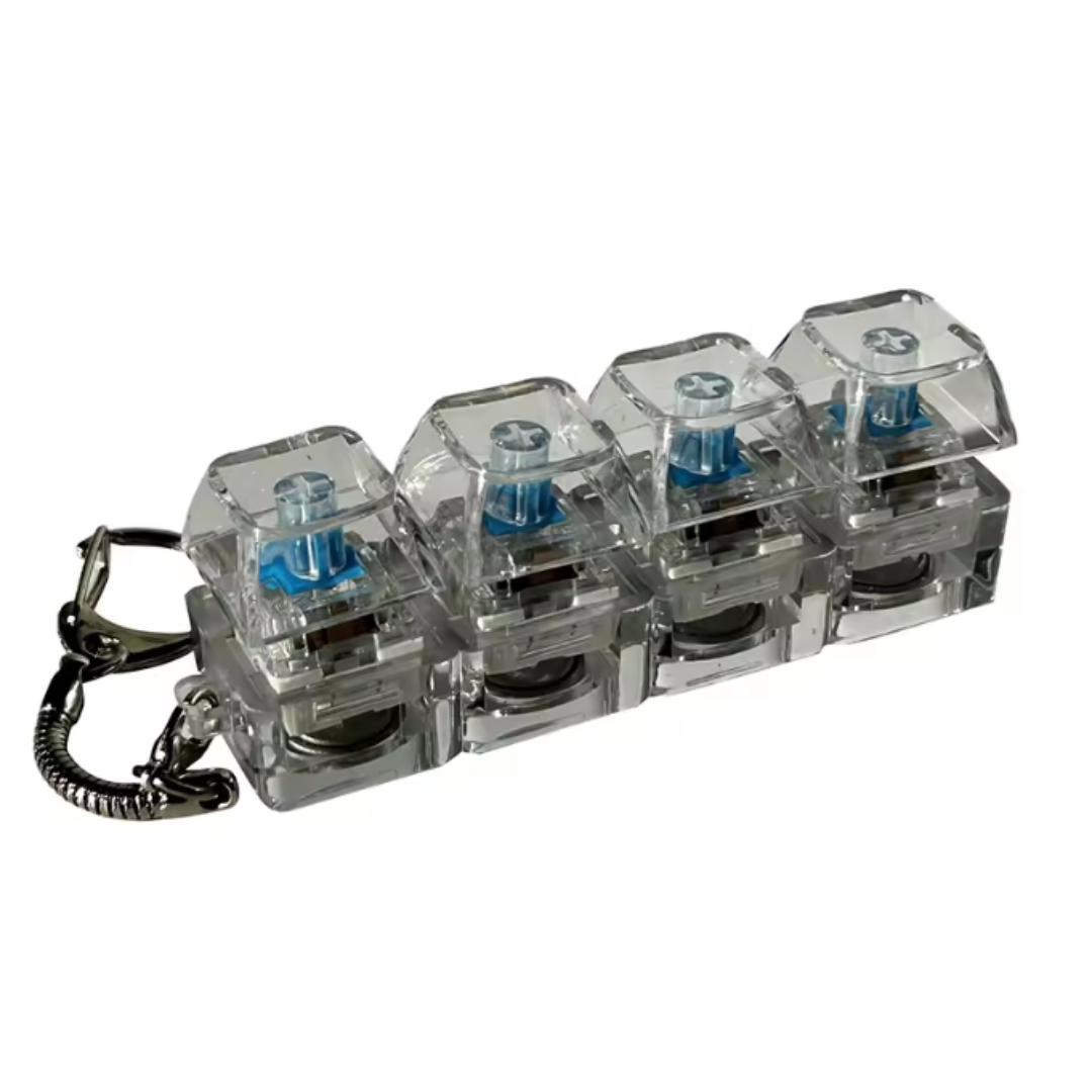 Llavero Keycap Antiestrés – Juguete de Descompresión con Teclas Mecánicas